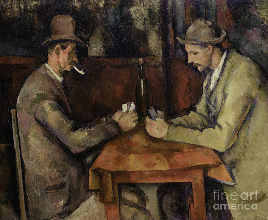 The Card Players, 1893-96 Painting by Paul Cezanne