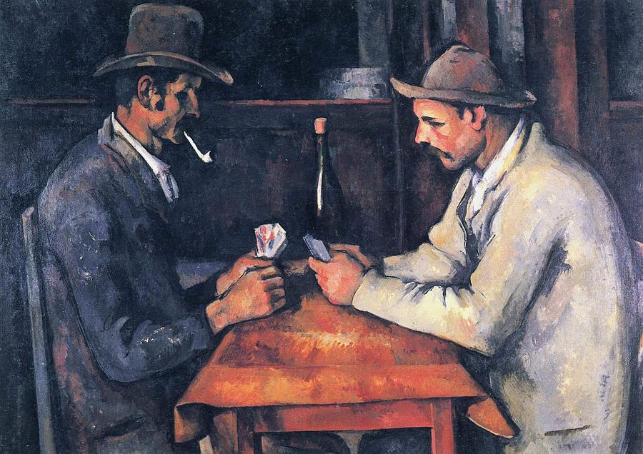 The Card Players 1893 Painting by Paul Cezanne Paintings - Fine Art America