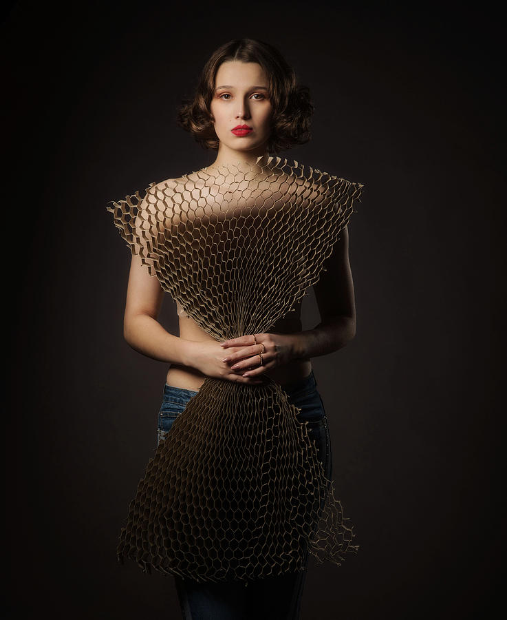 The Cardboard Dress 3 Photograph by Axel K. Schoeps