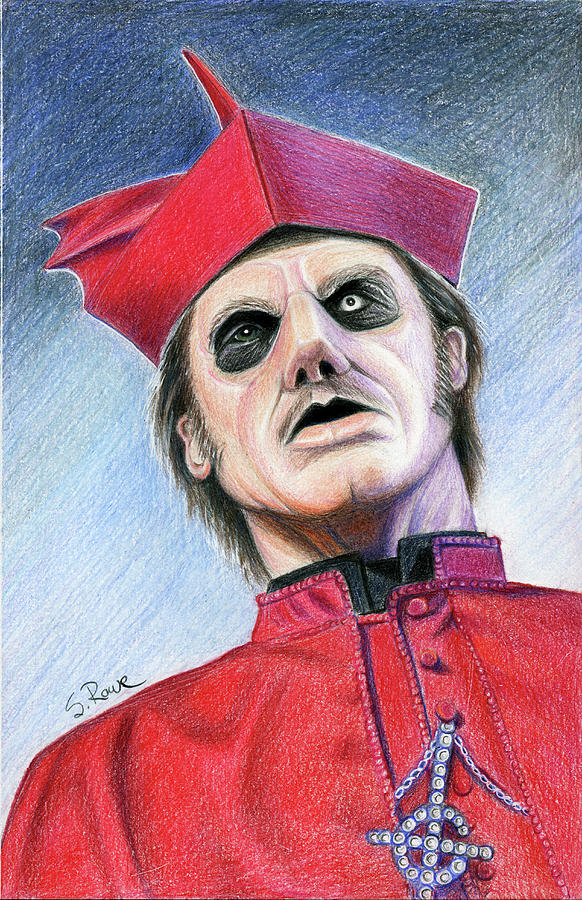 The Cardinal Drawing by Shawna Rowe