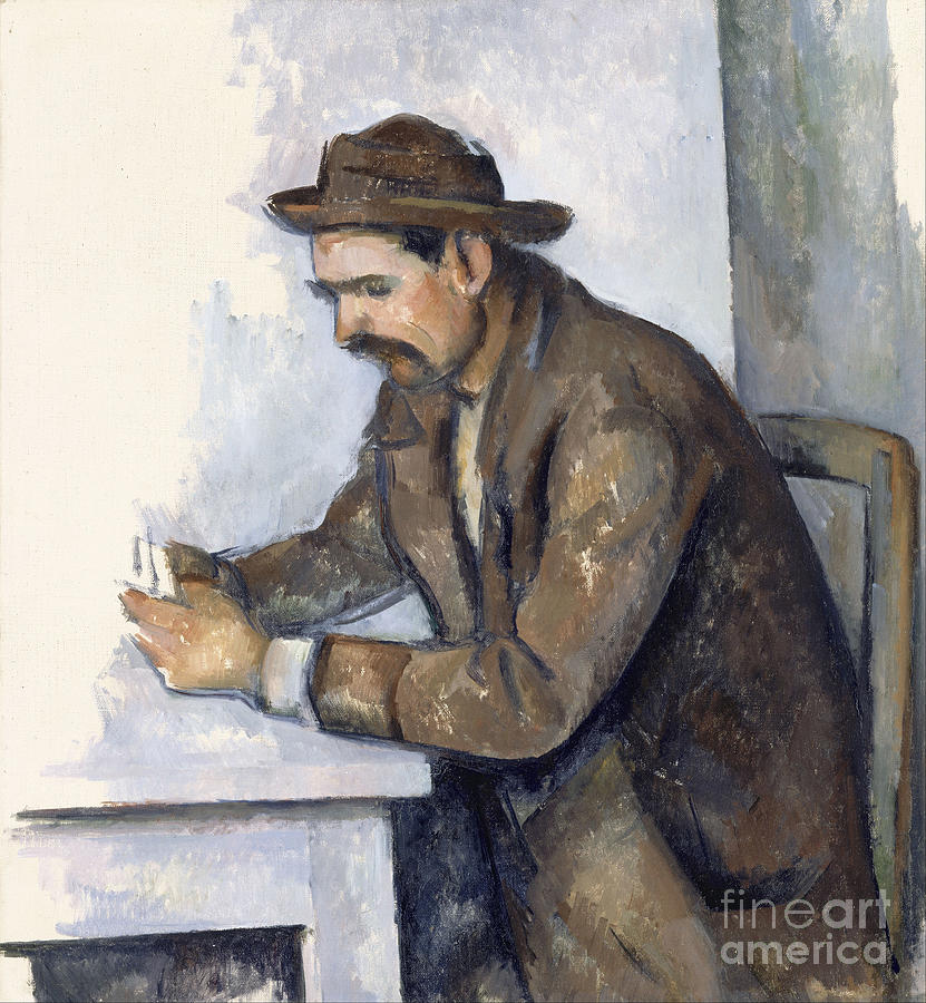 The Cardplayer, 1890-1892. Found Drawing by Heritage Images