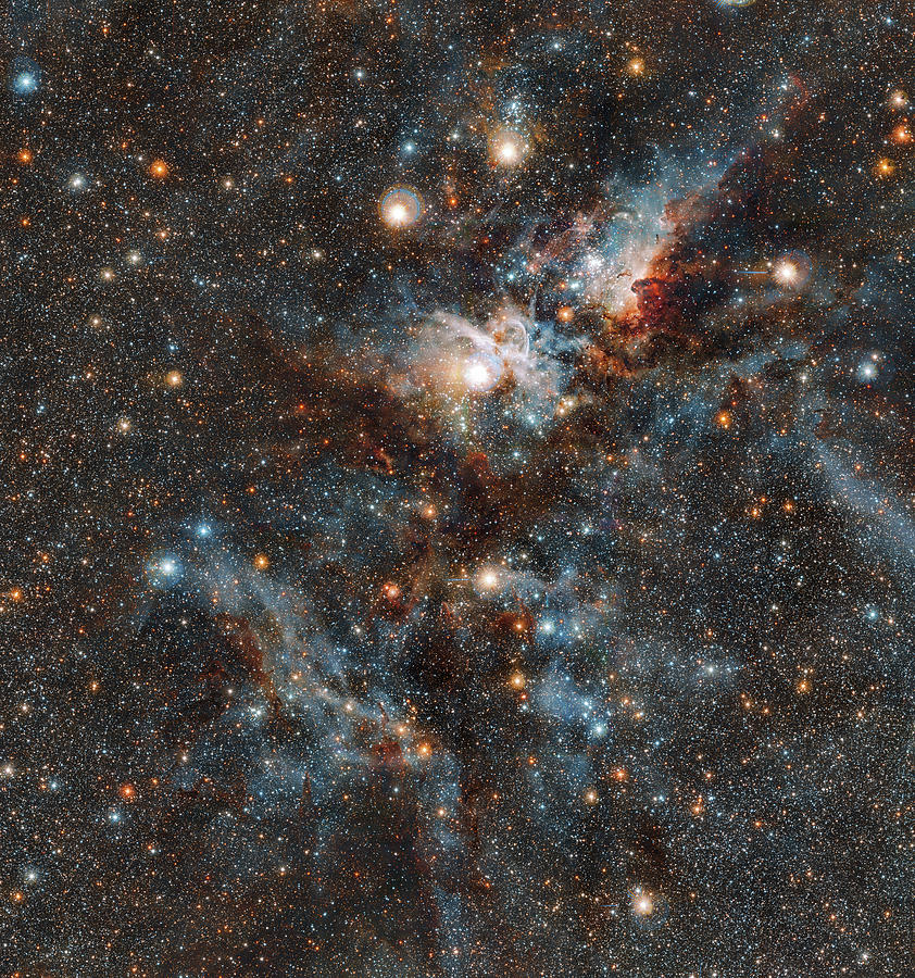 The Carina Nebula In Infrared Light Painting By Cosmic Photo   Fine Art