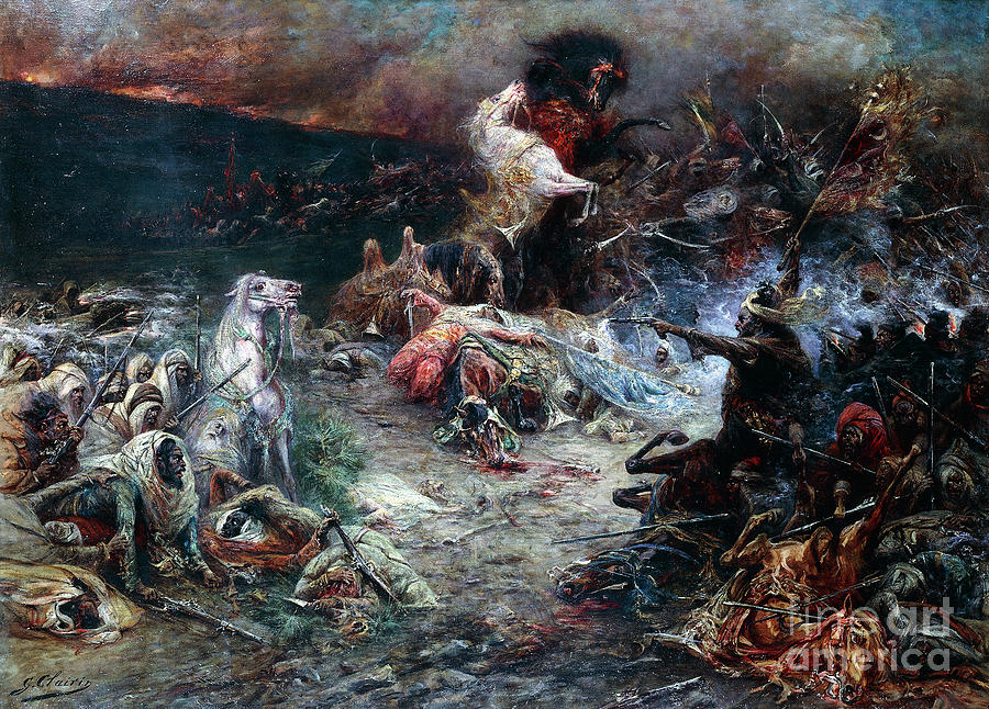 The Carnage Painting by Georges Clairin