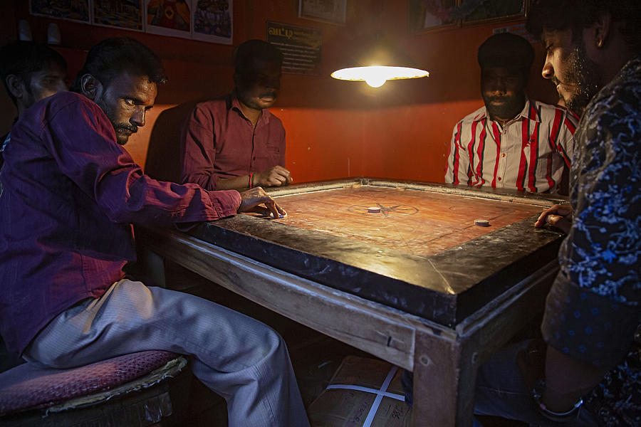 The Carrom Players Photograph by Rani Fine Art America