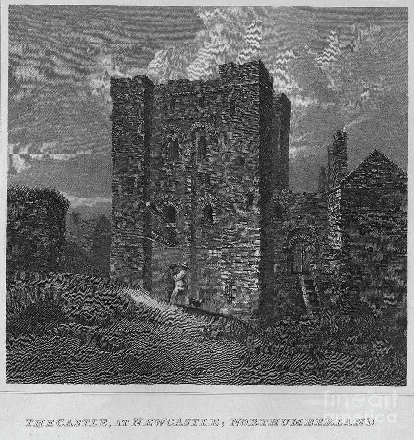 The Castle, At Newcastle Drawing by Print Collector