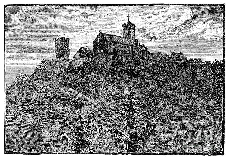 The Castle Of Wartburg, 1900 Drawing by Print Collector