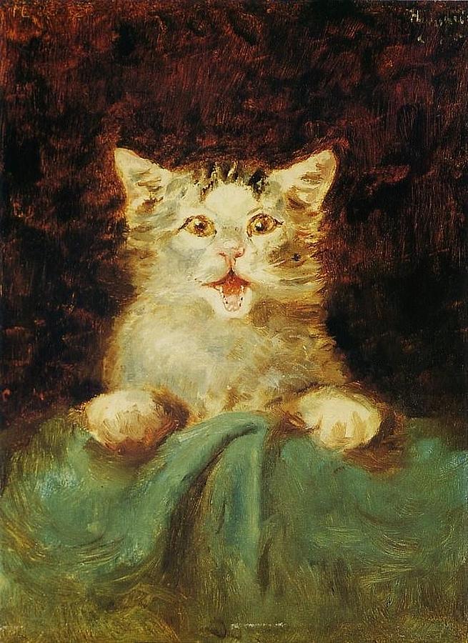 The Cat - 1882 Painting