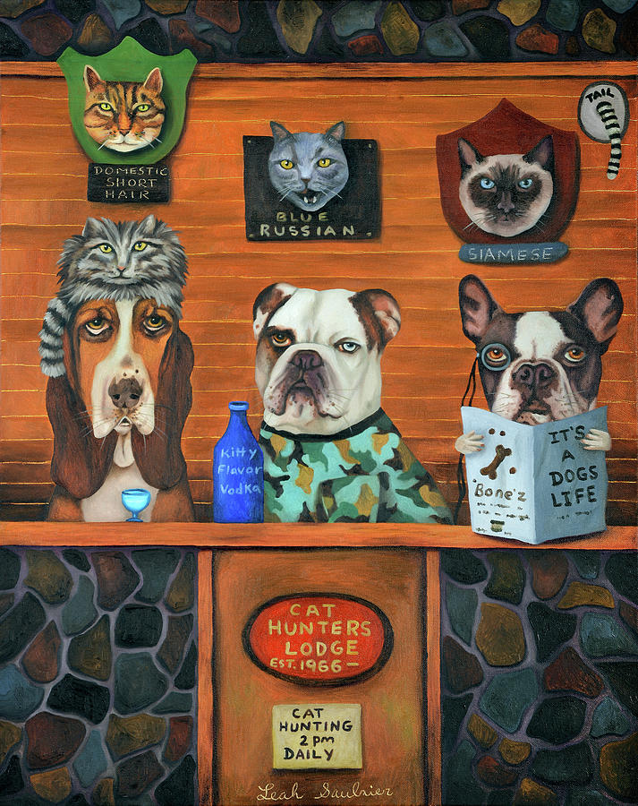The Cat Hunters Painting by Leah Saulnier The Painting Maniac