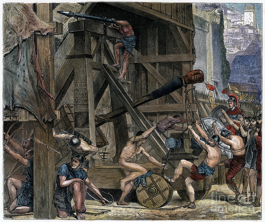 The Catapult, C1868 Drawing by Print Collector