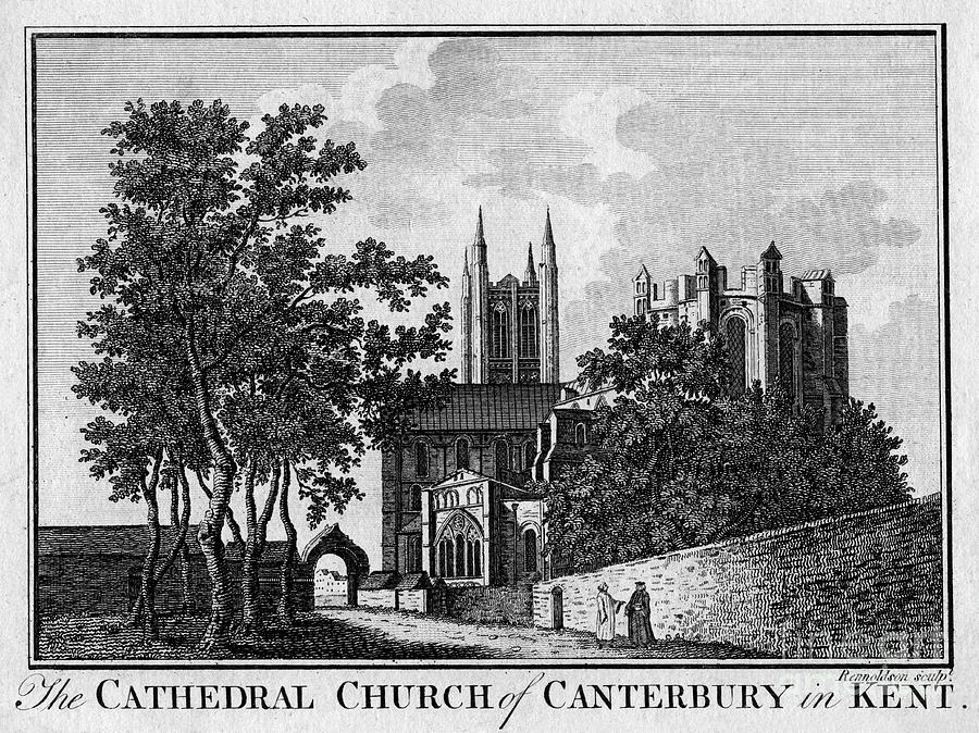 The Cathedral Church Of Canterbury Drawing by Print Collector