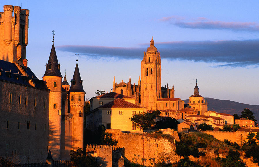 The Cathedral Of Segovia From A Photograph by David Tomlinson