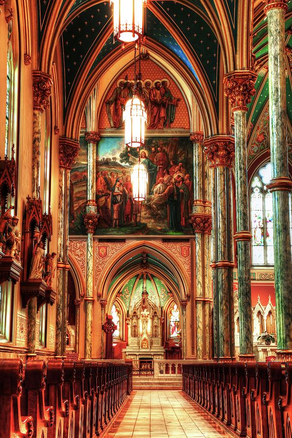 The Cathedral Of St. John The Baptist Aisle  Photograph by Carol Montoya