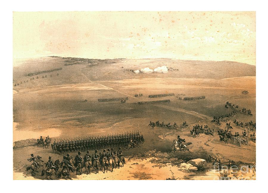 The Cavalry Affair Of The Heights Drawing by Print Collector