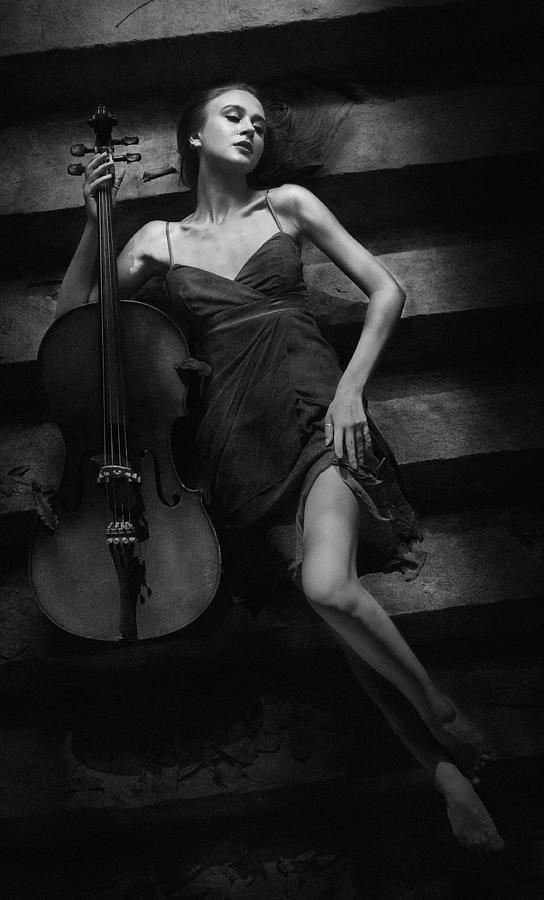 The Cellist Photograph by Sebastian Kisworo