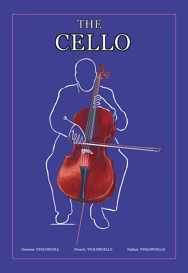 Music Painting - The Cello by Unknown