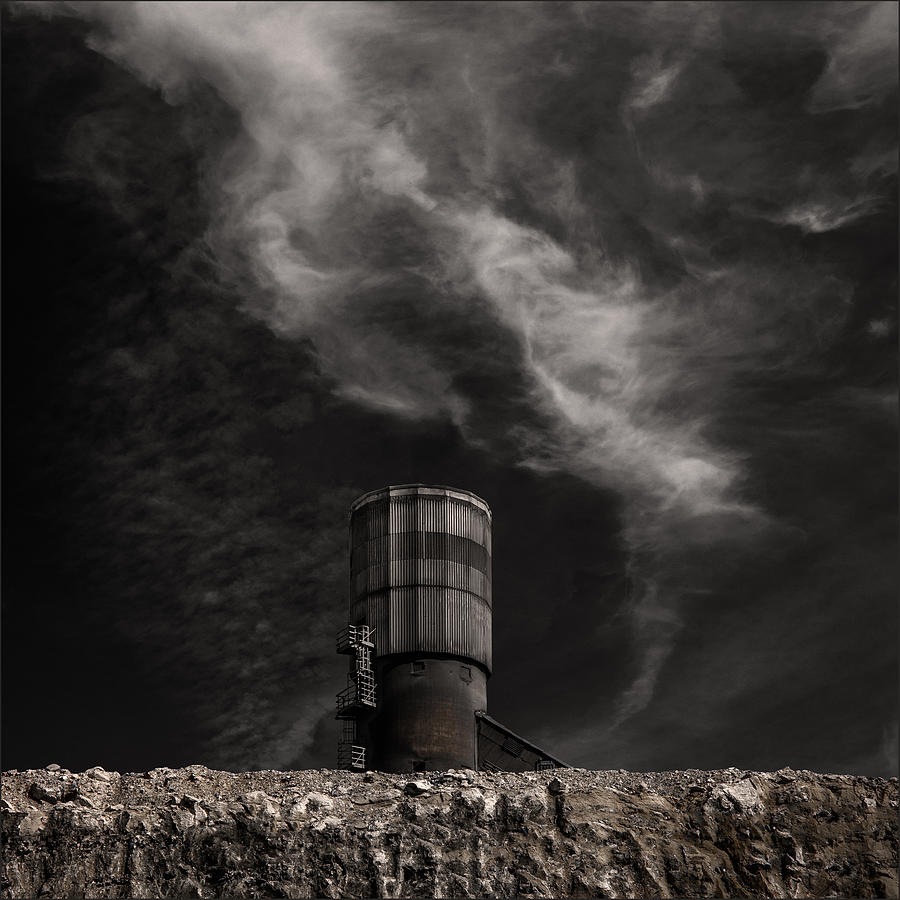 Architecture Photograph - The Cement Factory by Gilbert Claes