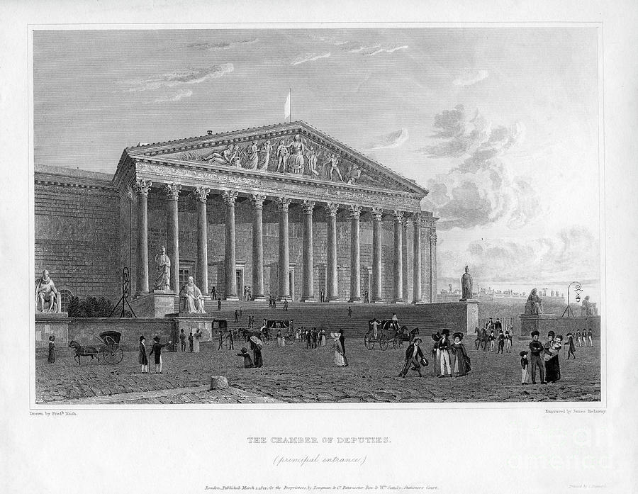 The Chamber Of Deputies, Principal Drawing by Print Collector