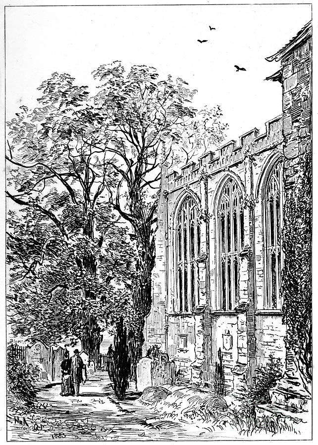 The Chancel Of Stratford Church Drawing by Print Collector
