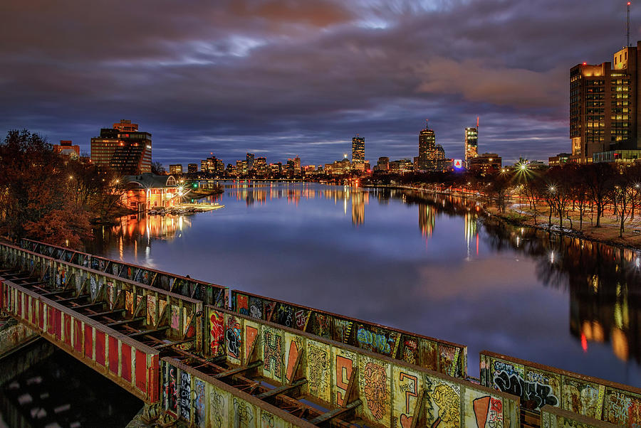 Boston Photograph - The Charles River at Dawn by Kristen Wilkinson