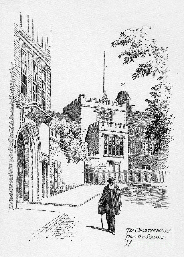 The Charterhouse From The Square By Print Collector