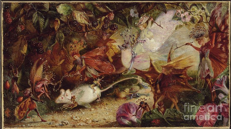 The Chase Of The White Mouse Painting by John Anster Fitzgerald - Fine ...