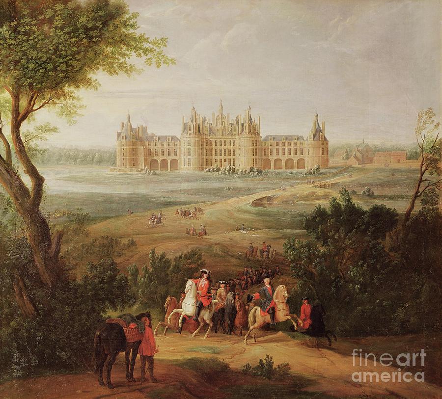 The Chateau De Chambord, 1722 Painting by Pierre-denis Martin