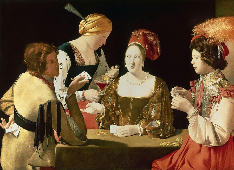 The Cheater with the Ace of Diamonds. 17th century. Oil on canvas -1.06 x 1.46 m-. Painting by Georges de La Tour -1593-1652-