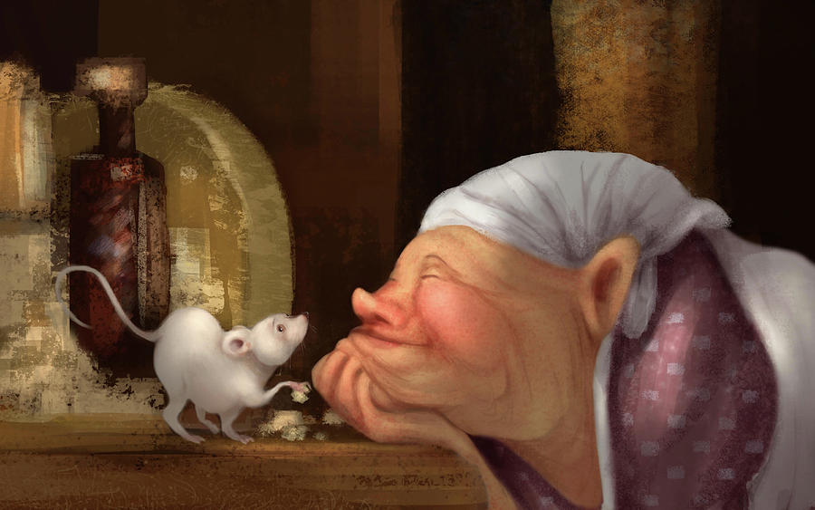 Fantasy Digital Art - The Cheesemaker by Mary Manning