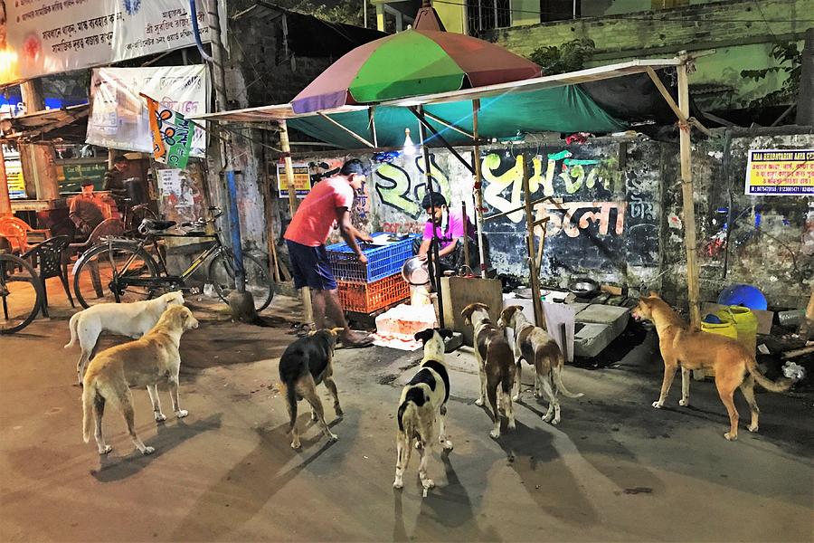 The Chicken Shop, And Its Ustomers. Calcutta. Photograph by Santanu Sengupta
