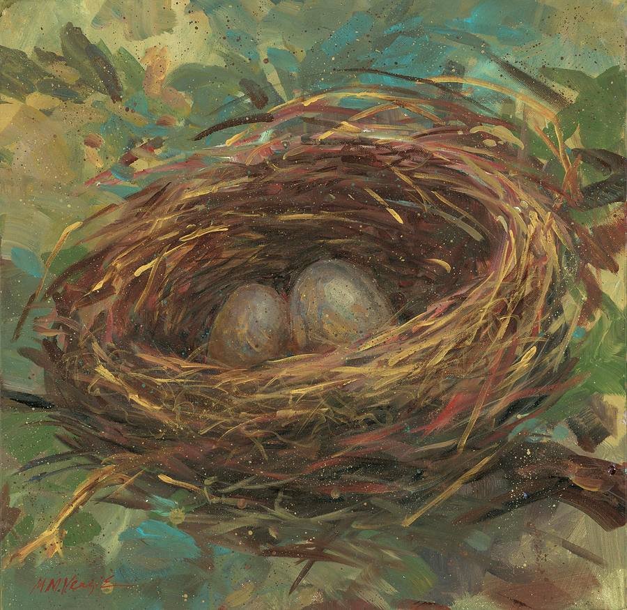 Bird Painting - The Chosen Ones by Mary Miller Veazie
