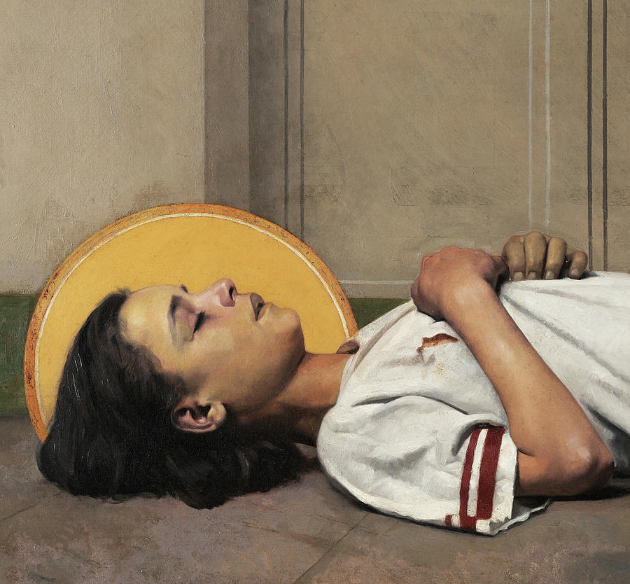 Ribeiro Painting - The Christian Martyr, 1879 by Joaquim Vitorino Ribeiro Ribeiro Painting - The Christian Martyr, 1879 by Joaquim Vitorino Ribeiro