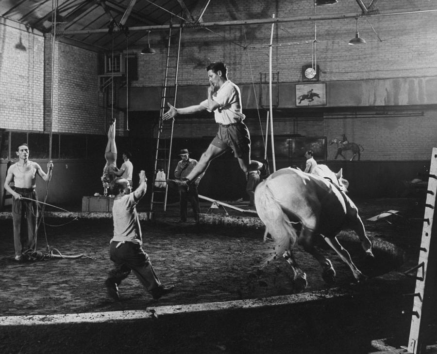The Christiani Family Practicing Their B Photograph by Gjon Mili The Christiani Family Practicing Their B Photograph by Gjon Mili