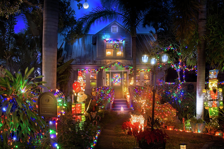 The Christmas House Photograph by Mark Andrew Thomas