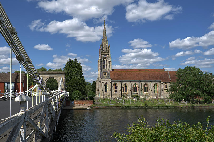 The Church By The Bridge Marlow Photograph