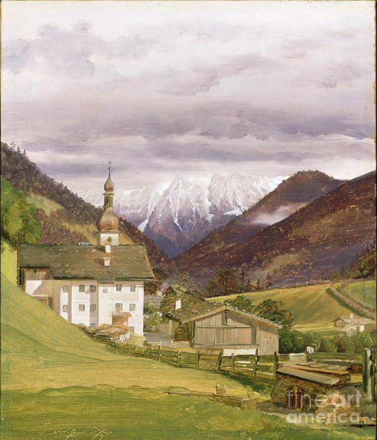 The Church Of Ramsau Drawing by Heritage Images