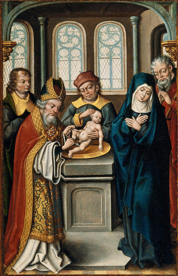 The Circumcision of Christ Painting by Jan Baegert