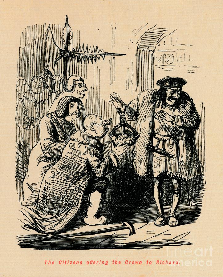 The Citizens Offering The Crown Drawing by Print Collector