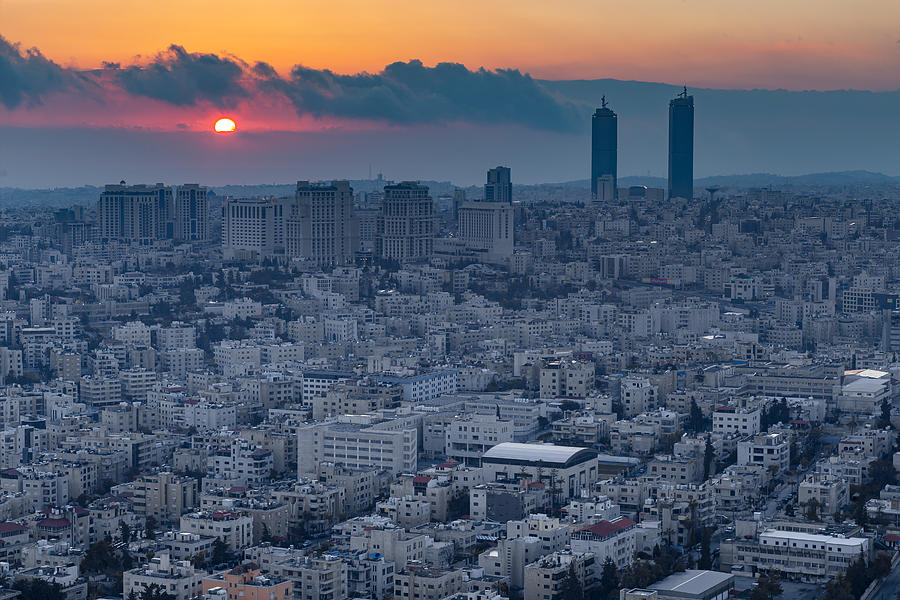 The City Of Amman... Photograph by Saad Shawki Ibrahim