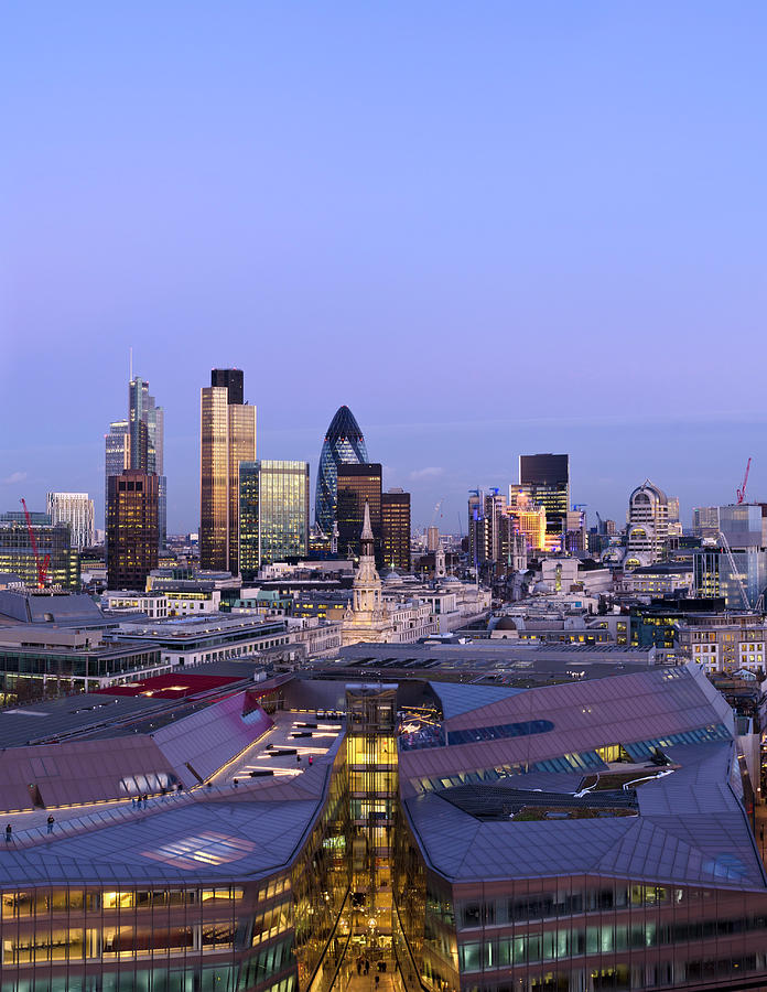 The City Of London, Dusk Photograph by Dynasoar