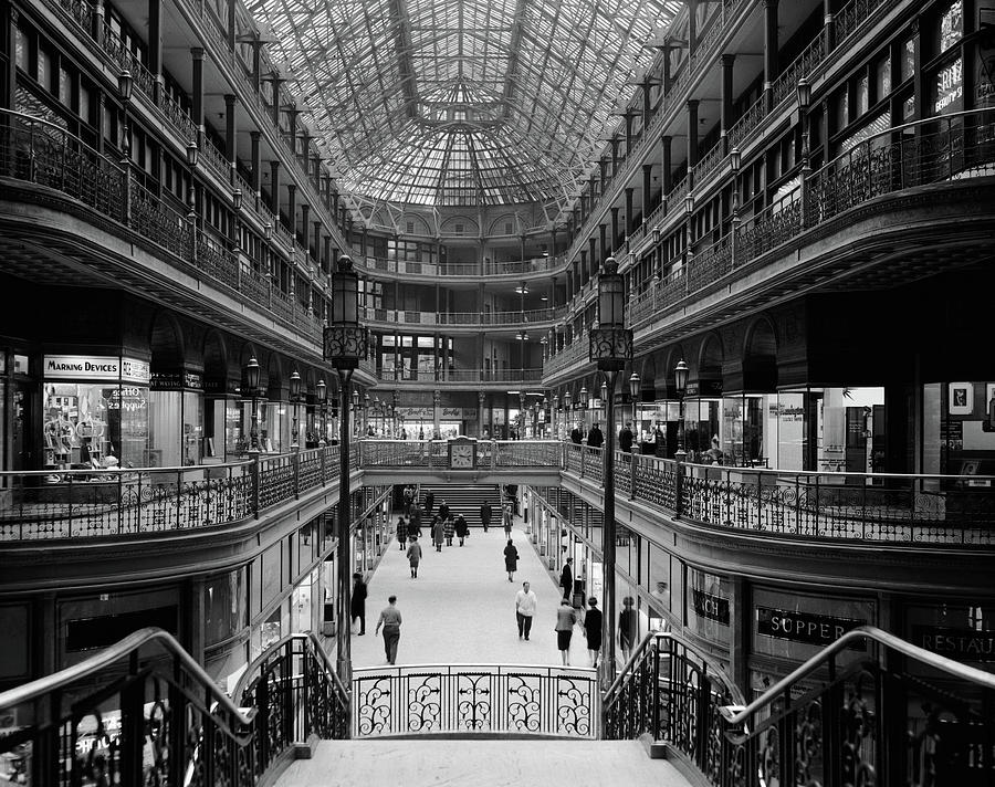 Cleveland Photograph - The Cleveland Arcade 1966 by Mountain Dreams