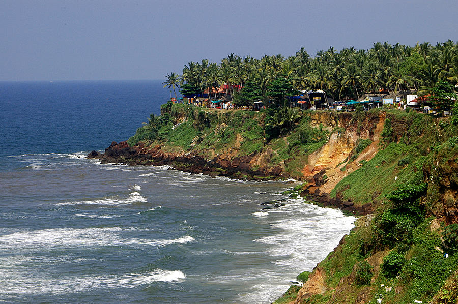 The Cliff At Varkala Beach, Kerala Photograph by Photograph © Ulrike Henkys