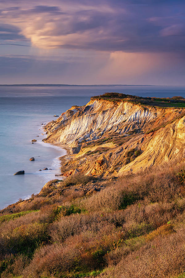 The Cliffs at Aquinnah - Vertical by Michael Blanchette The Cliffs at Aquinnah - Vertical by Michael Blanchette