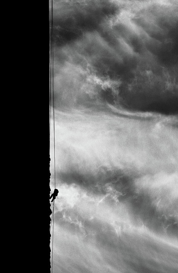 Daredevil Photograph - The Climber by Bogdan Bousca