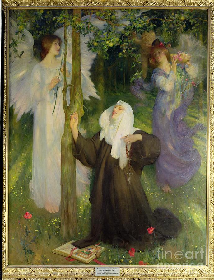 The Cloister Or The World, 1896 Painting by Arthur Hacker - Fine Art ...