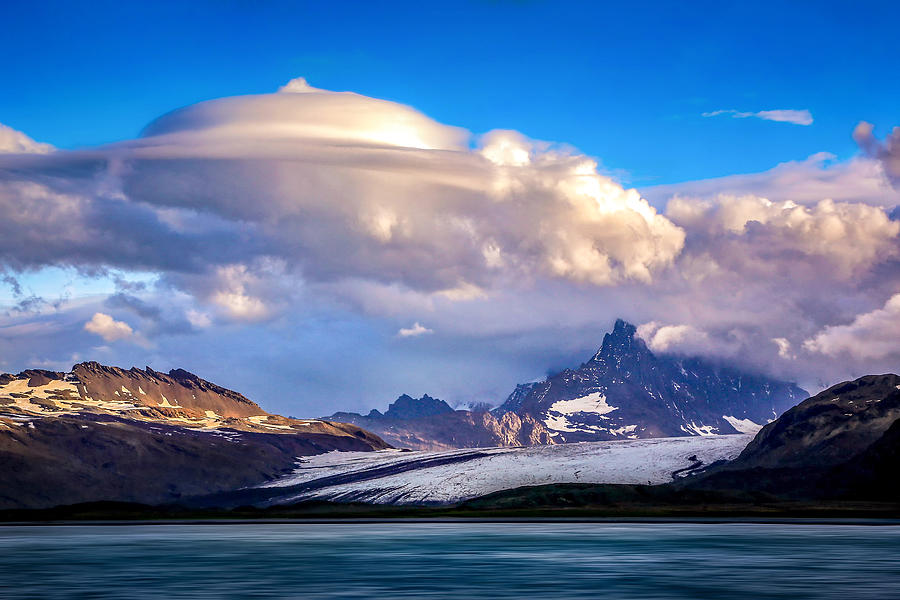 The Clouds Over The Glacier In Antarctic Photograph by Raymond Ren Rong Liu