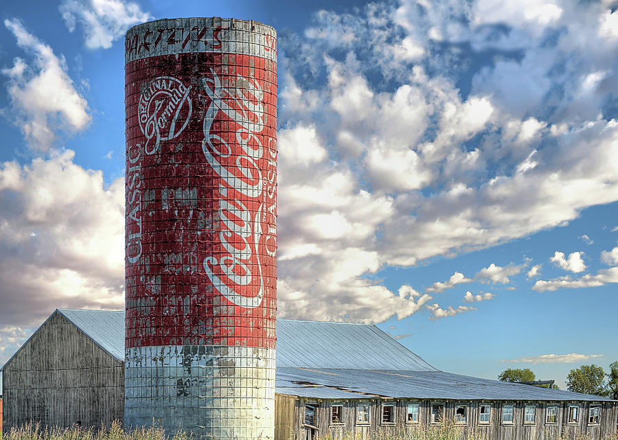 The Coke Classic Silo Emporia Kansas Photograph by JC Findley