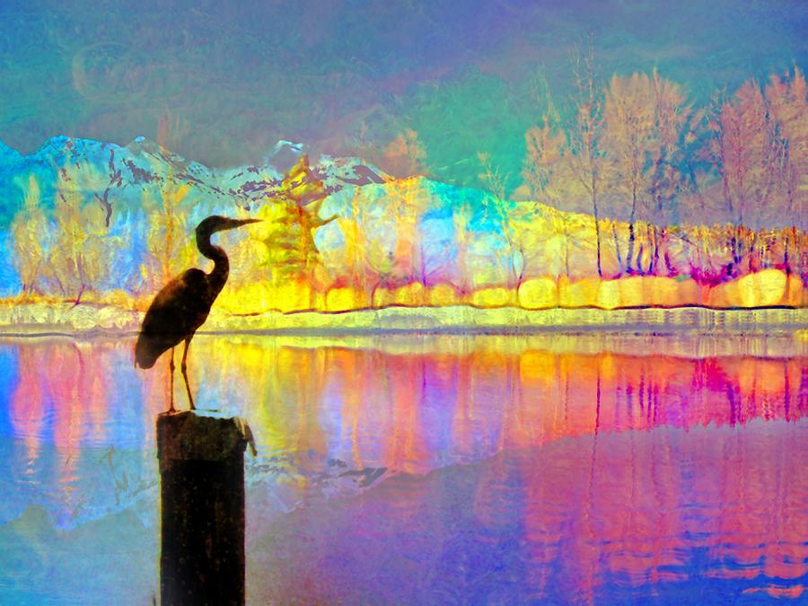 Tree Digital Art - The Collector Of Morning Colours by Tara Turner Tree Digital Art - The Collector Of Morning Colours by Tara Turner