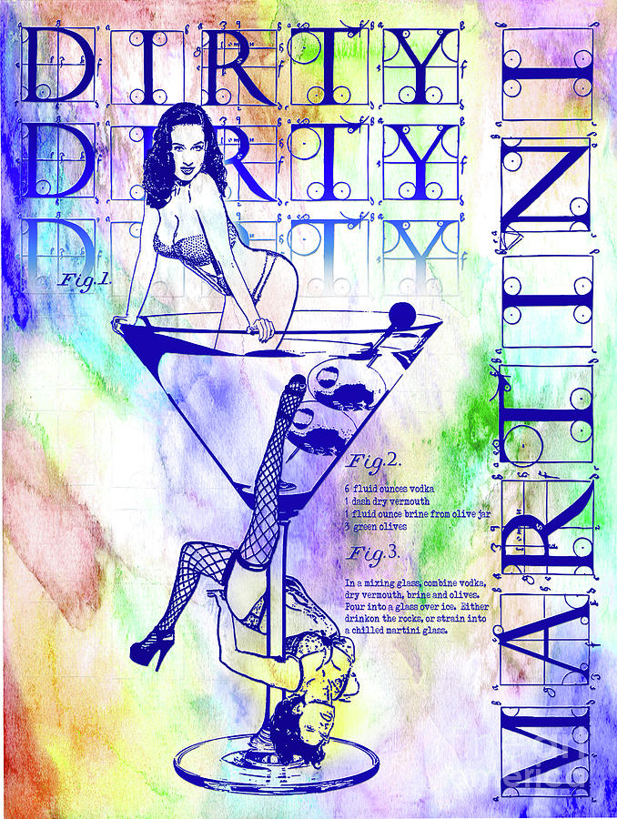 The Colorful Dirty Dirty Martini Photograph by Jon Neidert
