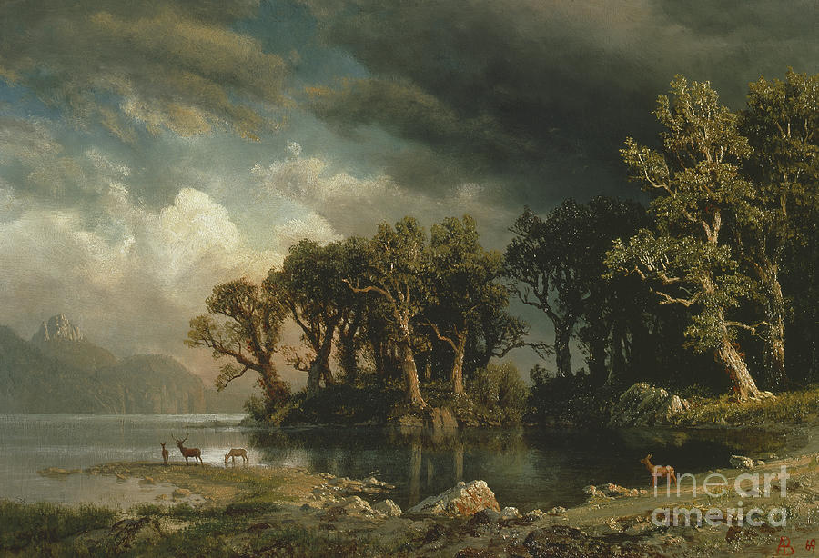 Albert Bierstadt  Painting - The Coming Storm, 1869 by Albert Bierstadt