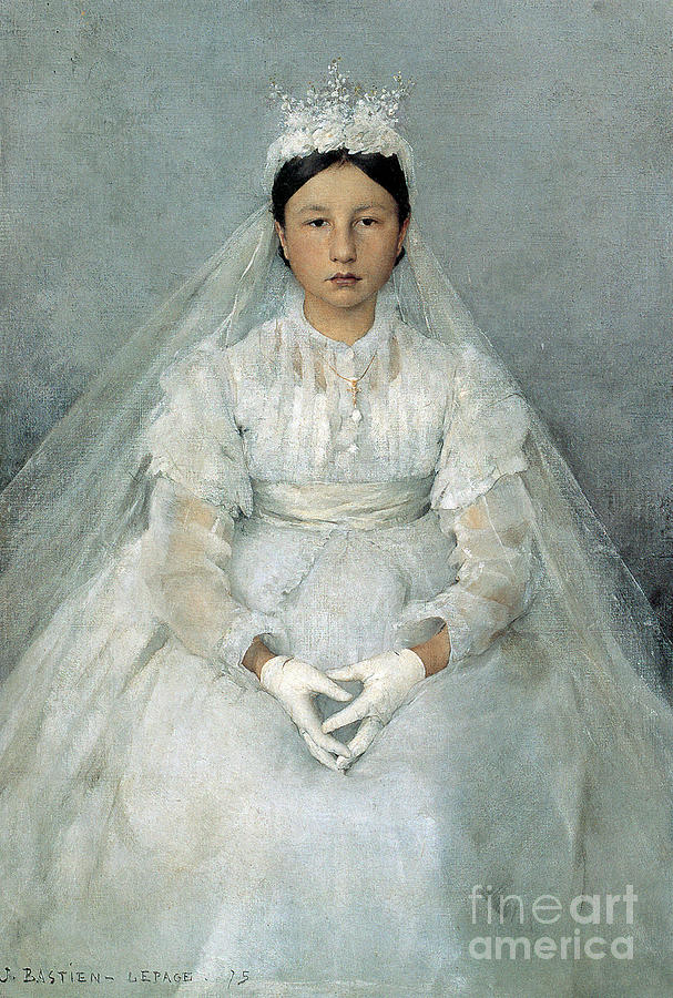 The Communicant, 1875. Artist Jules Drawing by Heritage Images